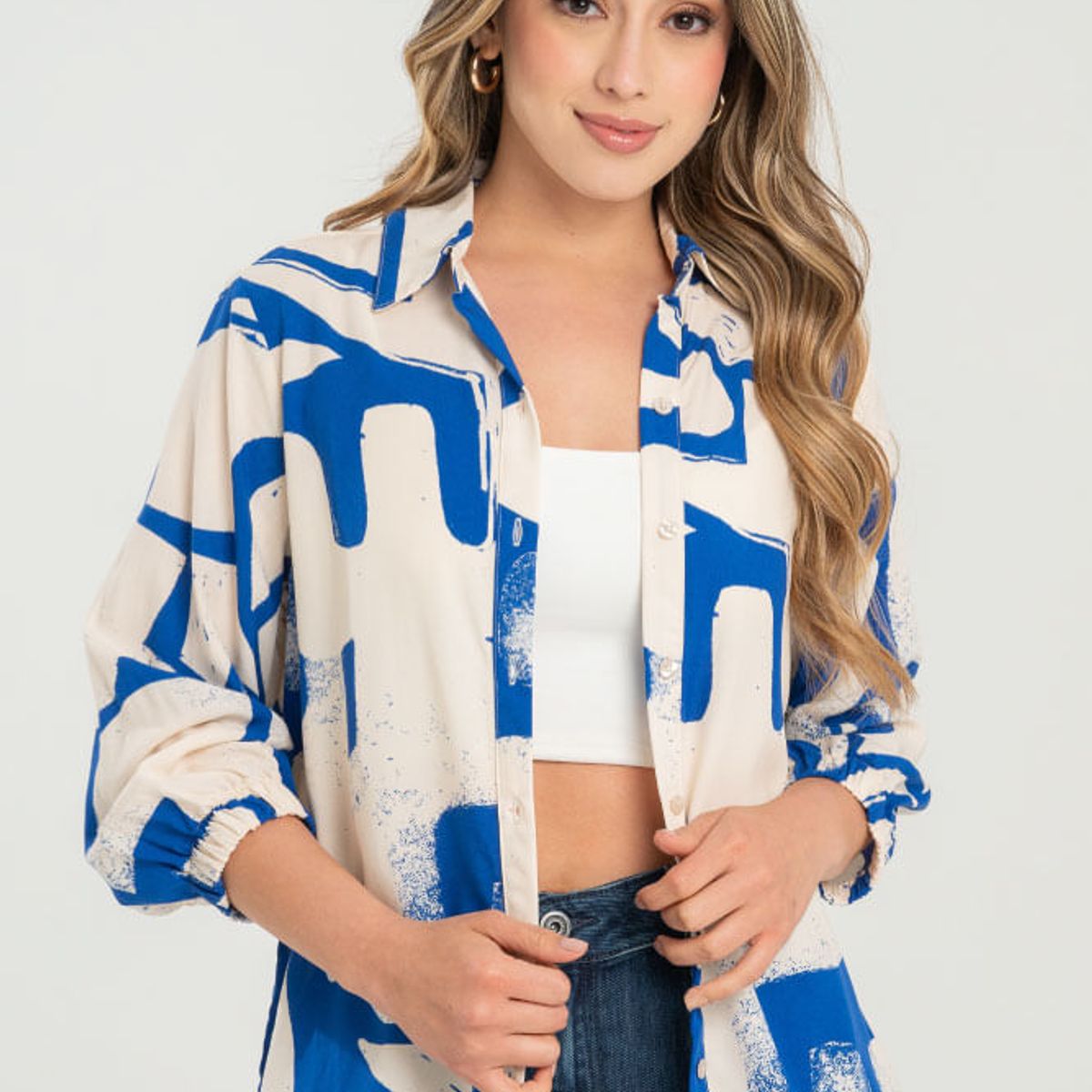 RAGGED - Camisa thera Azul rey Ragged