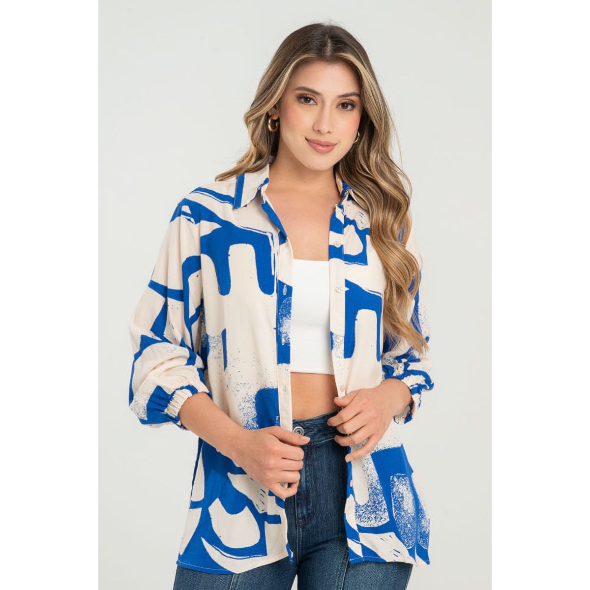 RAGGED - Camisa thera Azul rey Ragged