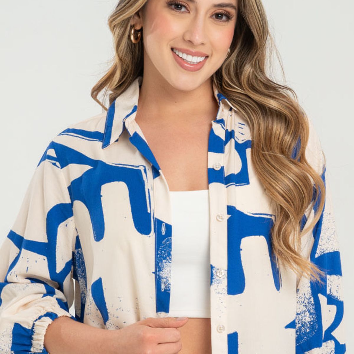 RAGGED - Camisa thera Azul rey Ragged