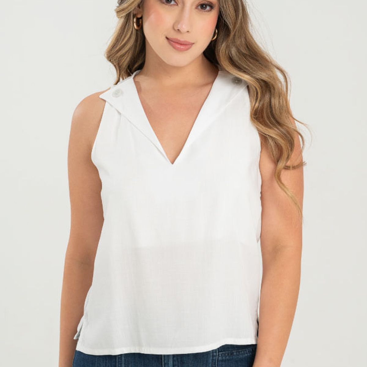 RAGGED - Blusa shailene Blanco crudo Ragged