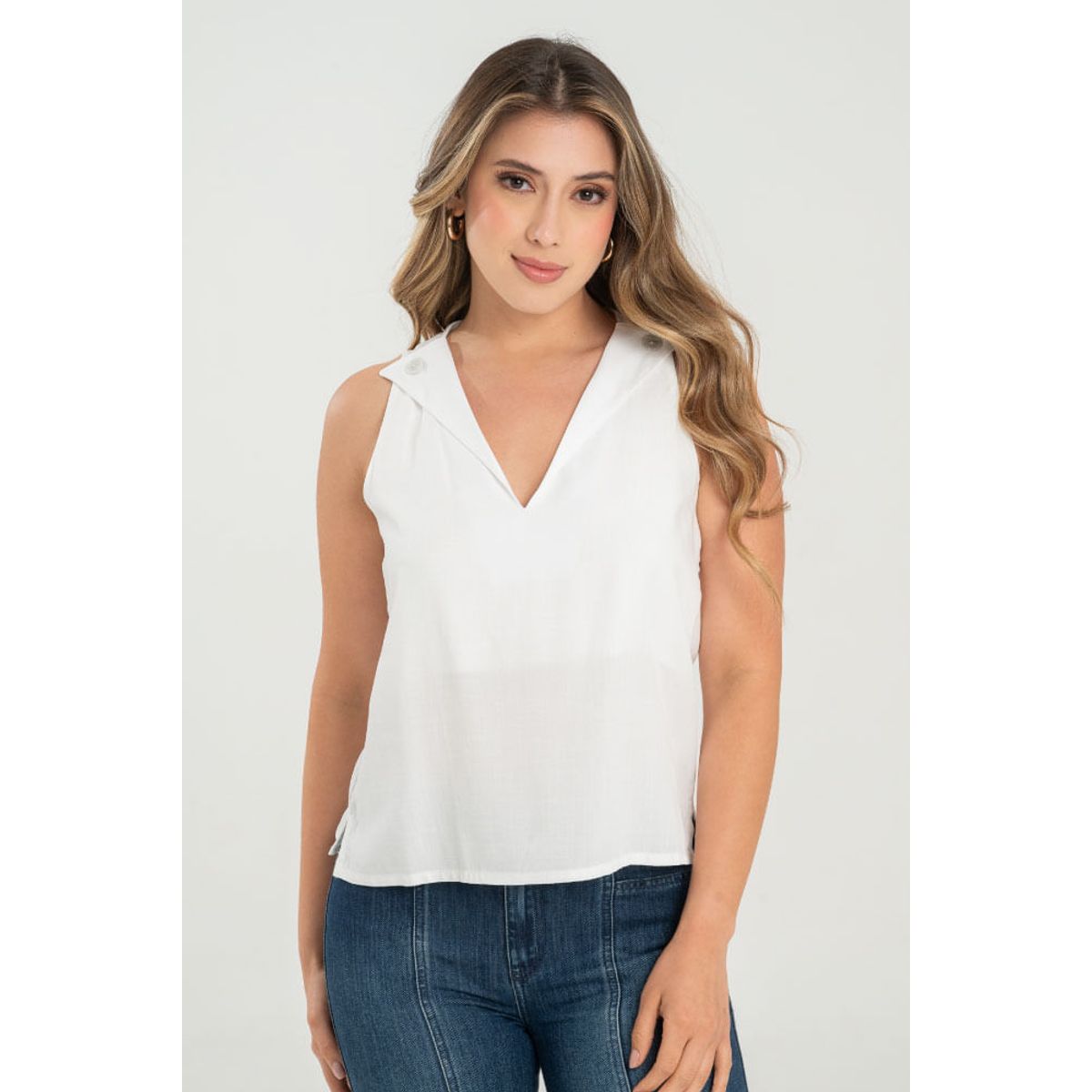 RAGGED - Blusa shailene Blanco crudo Ragged