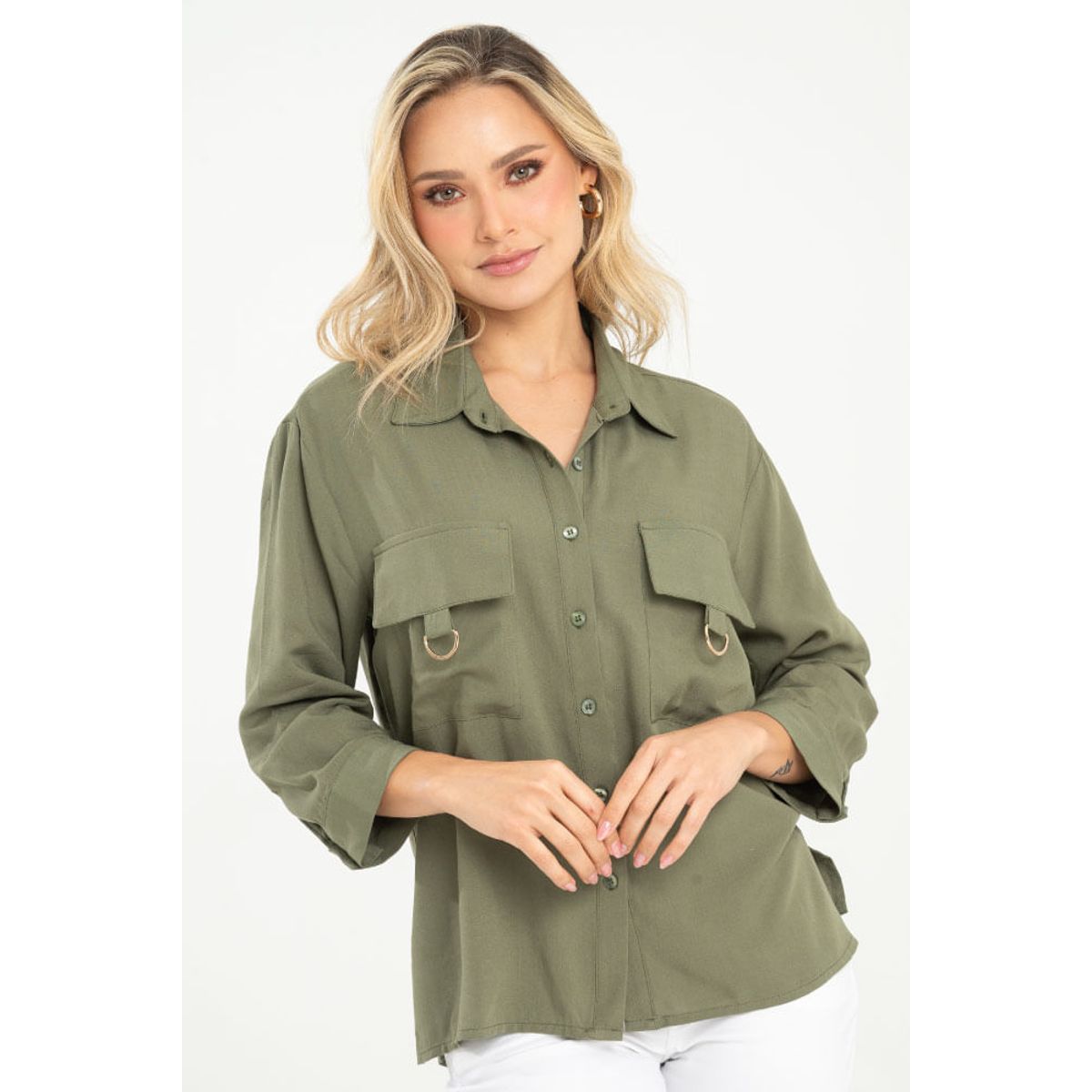 RAGGED - Camisa mhirza Verde militar Ragged