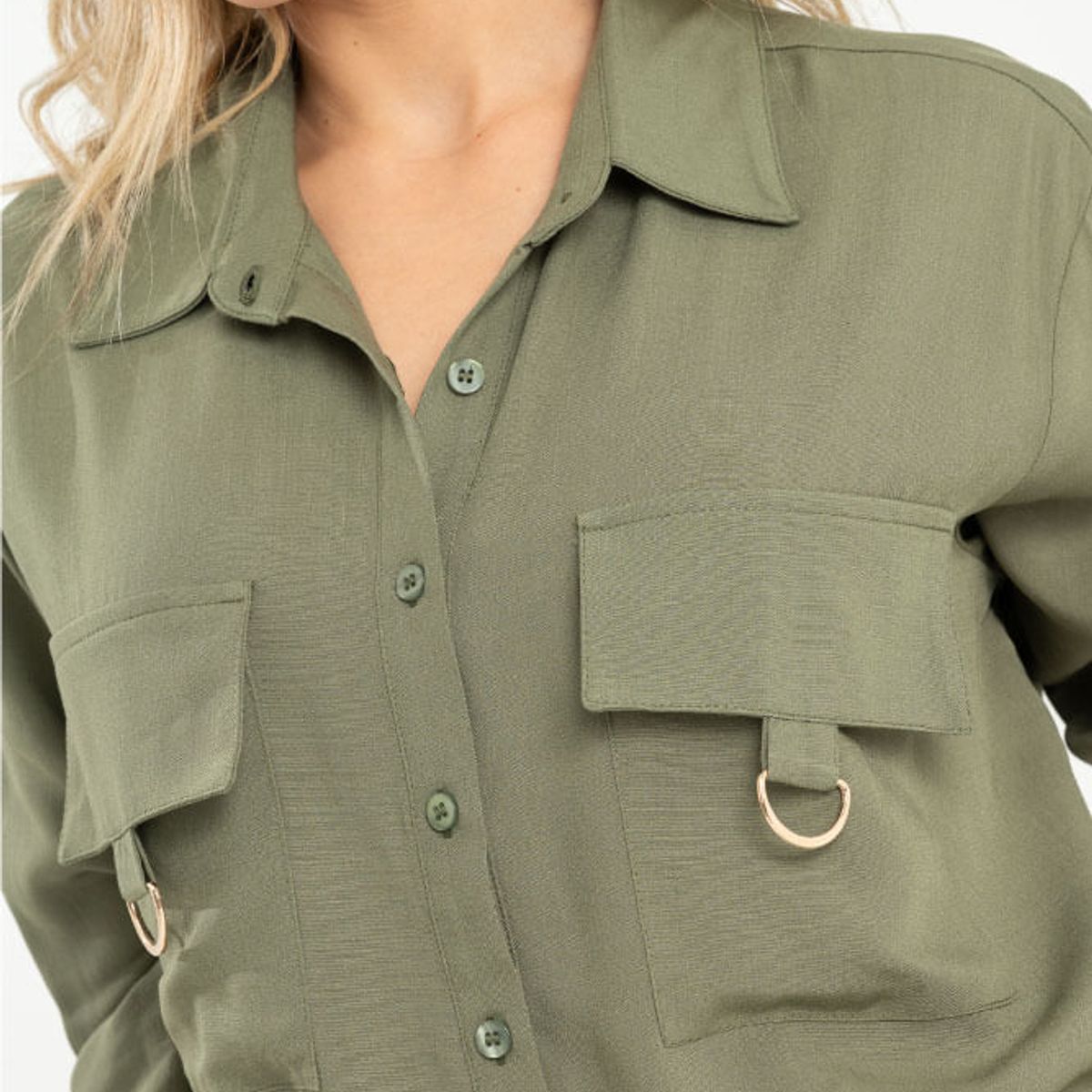 RAGGED - Camisa mhirza Verde militar Ragged