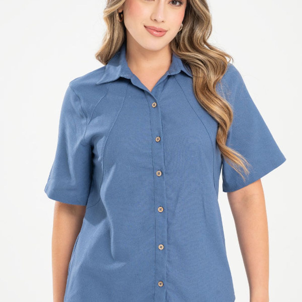 RAGGED - Camisa edmond Azul medio Ragged