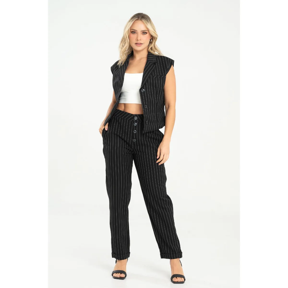 RAGGED - Pantalon ocakh Negro Ragged