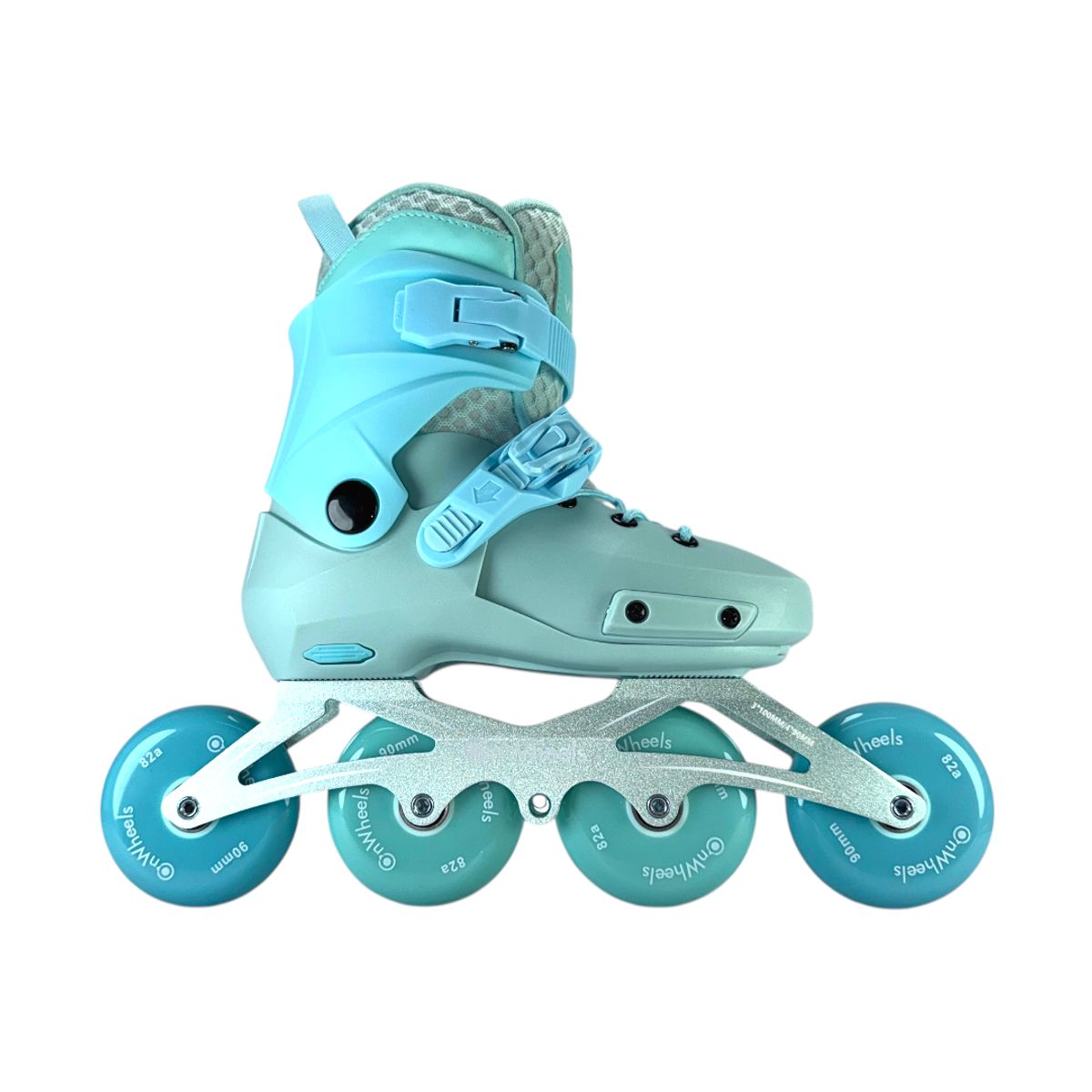 ONWHEELS - Patines En Linea Semiprofesionales Onwheels Celeste M 35 Ajustables a 38