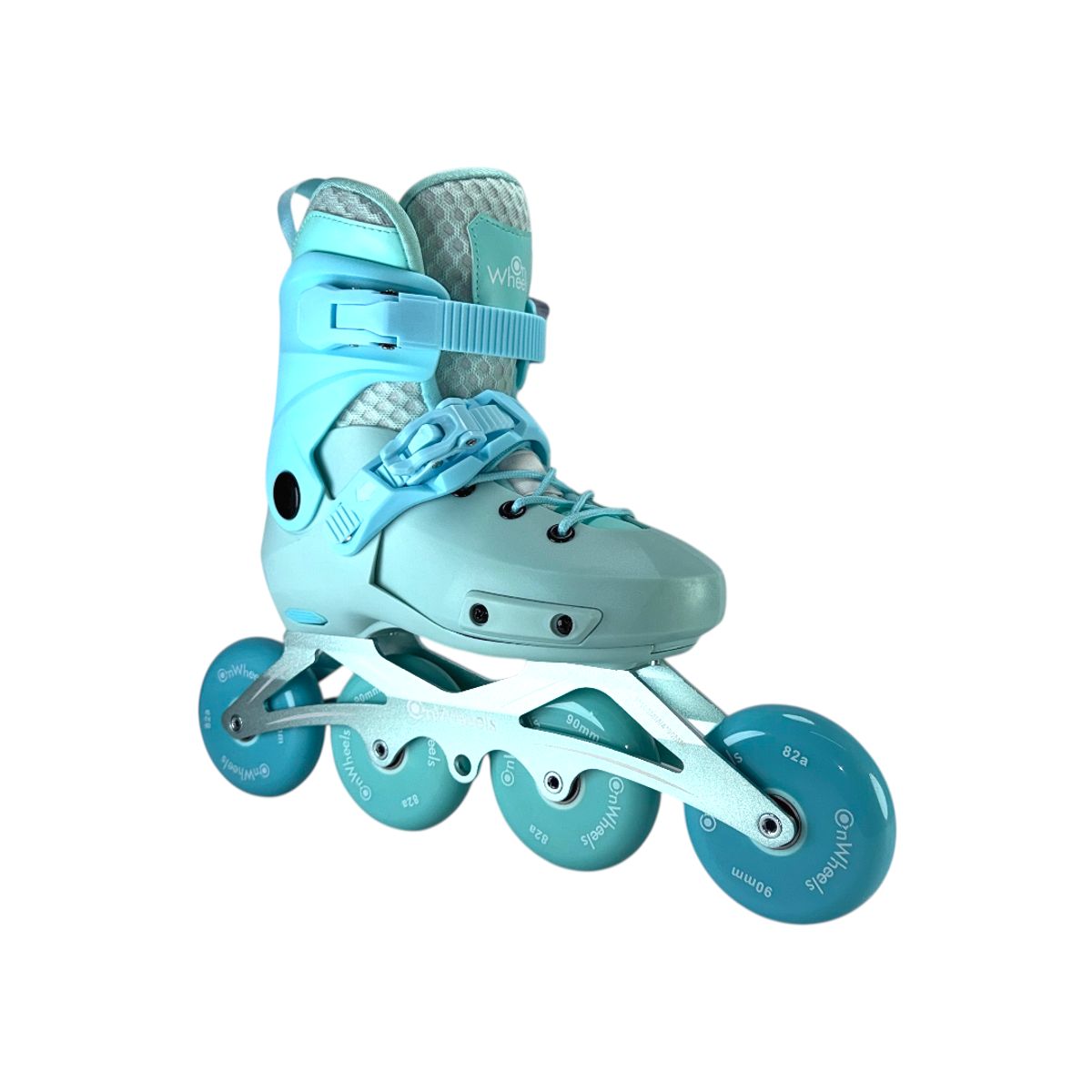 ONWHEELS - Patines En Linea Semiprofesionales Onwheels Celeste M 35 Ajustables a 38