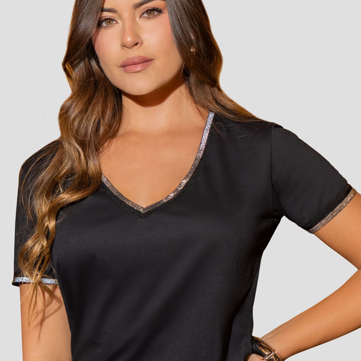 MARKETING PERSONAL - Camiseta Mujer Negro Mp 112590