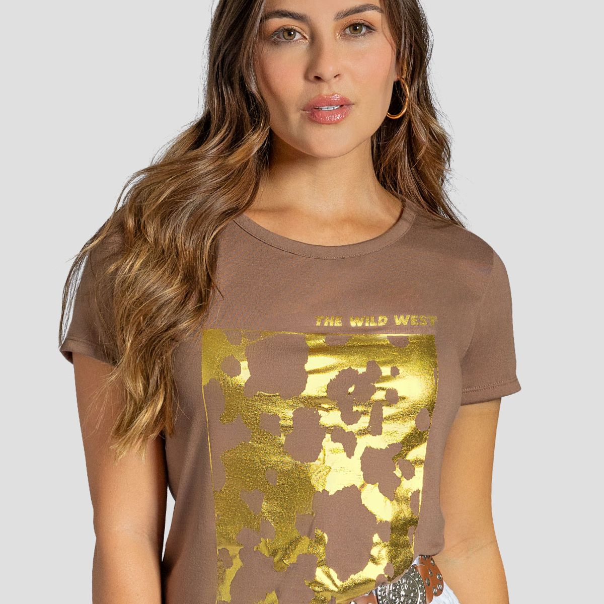 MARKETING PERSONAL - Camiseta Mujer Chocolate Mp 113247