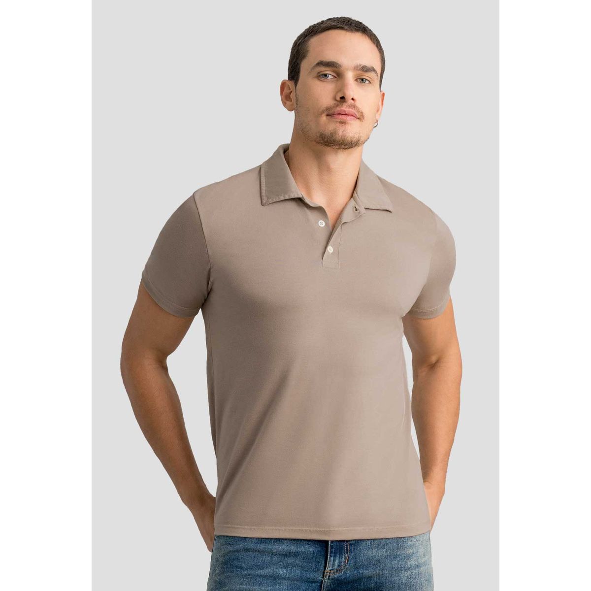 MARKETING PERSONAL - Polo Hombre Café Pardo Mp 113053