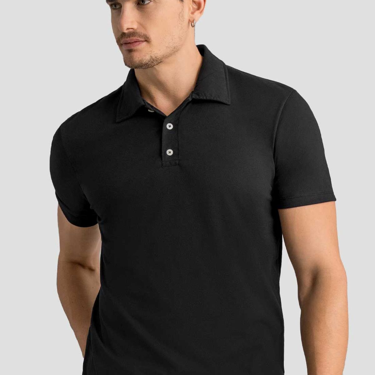 MARKETING PERSONAL - Polo Hombre Negro Mp 113053