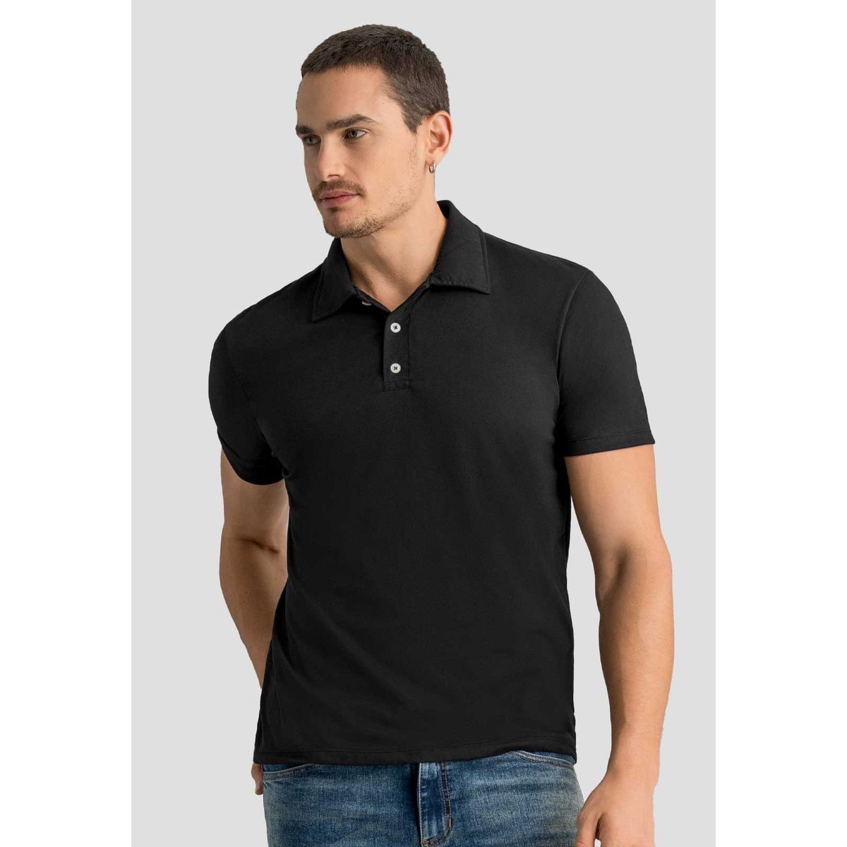 MARKETING PERSONAL - Polo Hombre Negro Mp 113053