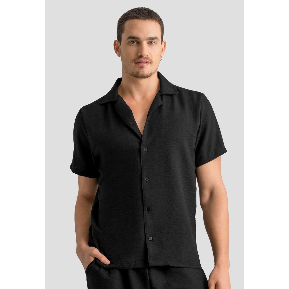 MARKETING PERSONAL - Camisa Hombre Negro Mp 113054