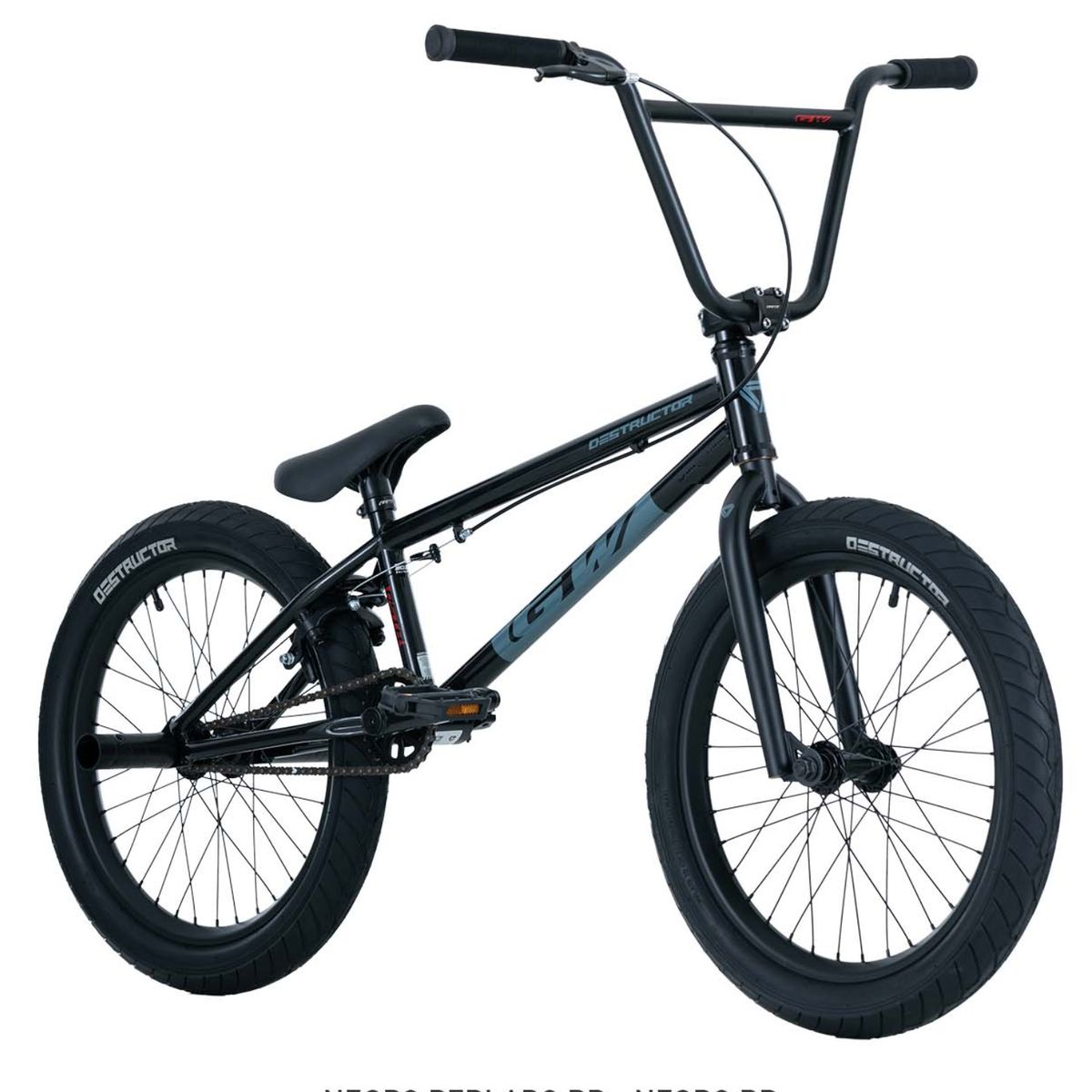 GW - BICICLETA BMXDIRT 20P DESTRUCTOR ACERO NEGRO