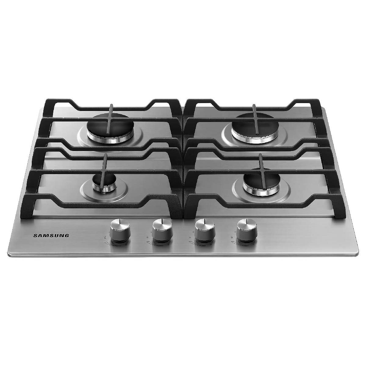 SAMSUNG - Cubierta de Empotrar Samsung 4 Puestos Gas Natural Acero Inoxidable NA64C3020AS