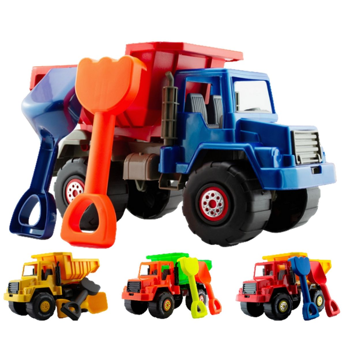 GENERICO - Volqueta Grande Pro Azul con rojo