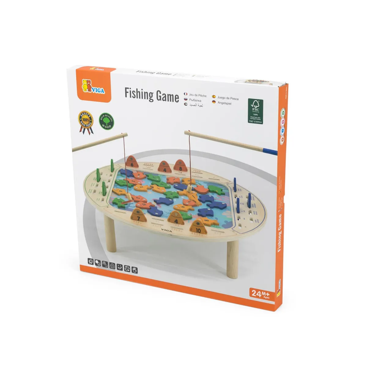 VIGA - Juego de pesca de mesa niños