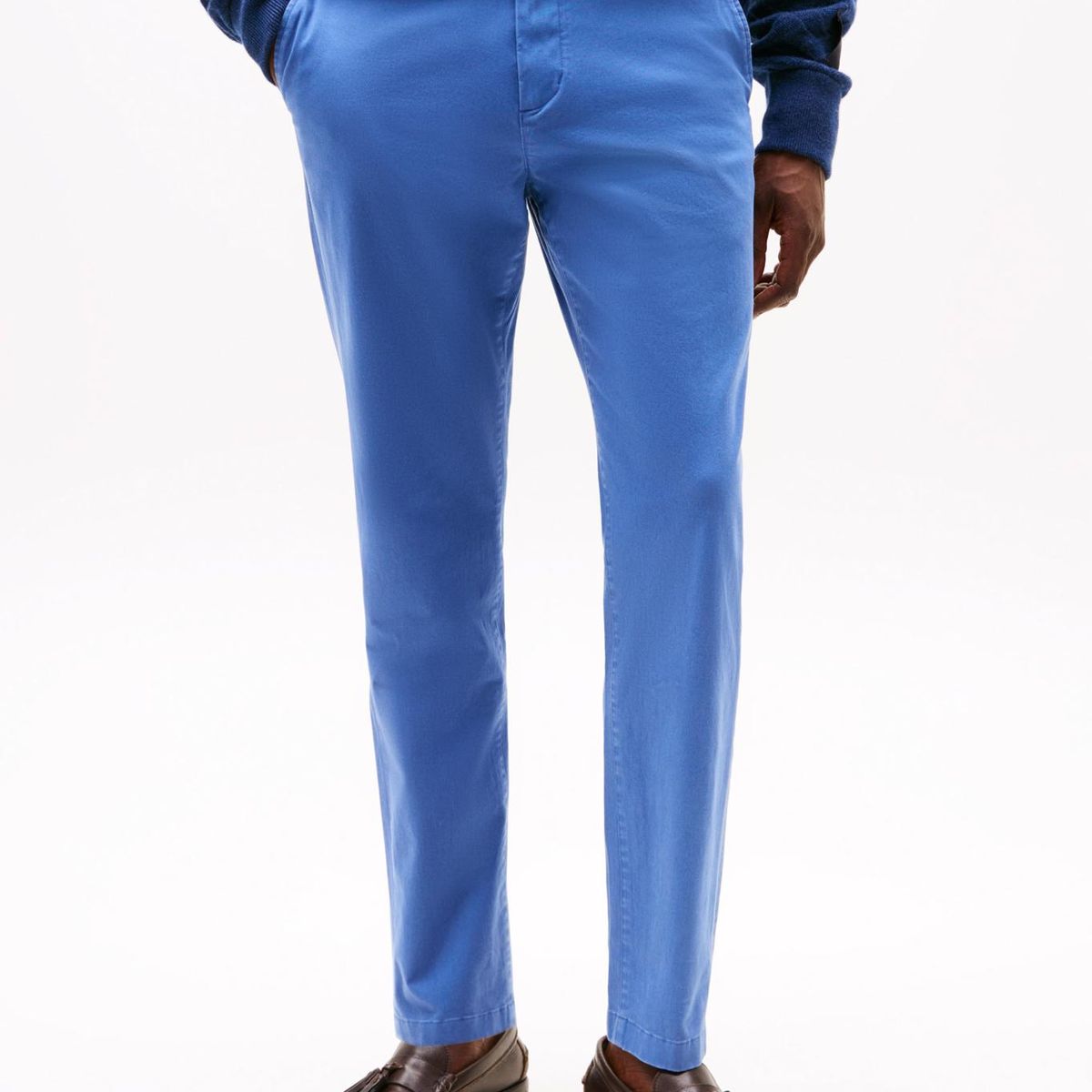 TOMMY HILFIGER - Pantalón multicolor chino Harlem de sarga con pierna cónica Tommy Hilfiger