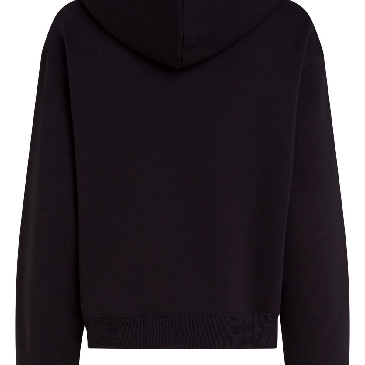 TOMMY HILFIGER - Buzo negro con capota, cordón y logo bordado Tommy Hilfiger