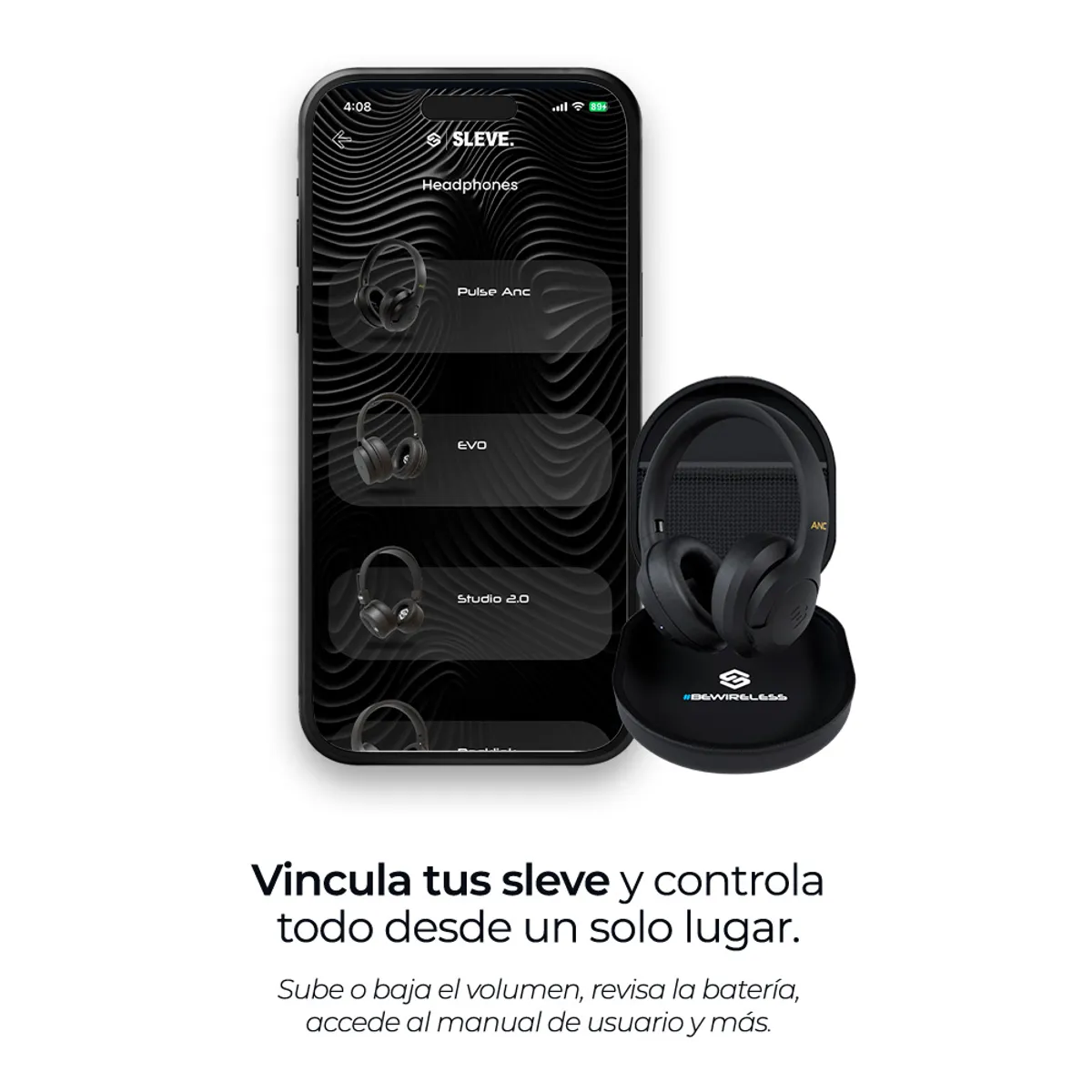 SLEVE - Audífonos Inalámbricos Bluetooth Sleve Pulse ANC 2Gen
