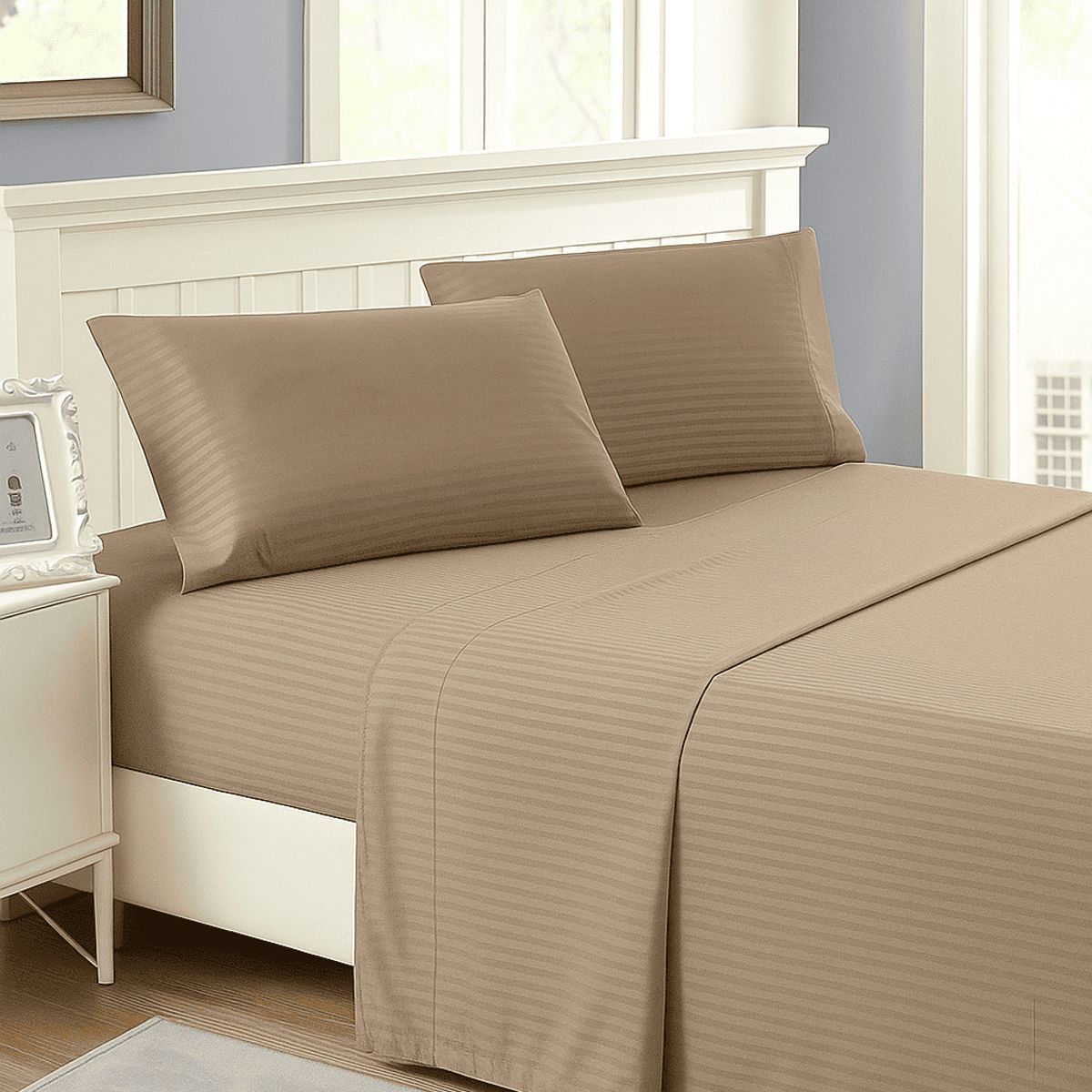 FAMILY HOME - Juego de Sabana King  Sueños-Suaves / Taupe