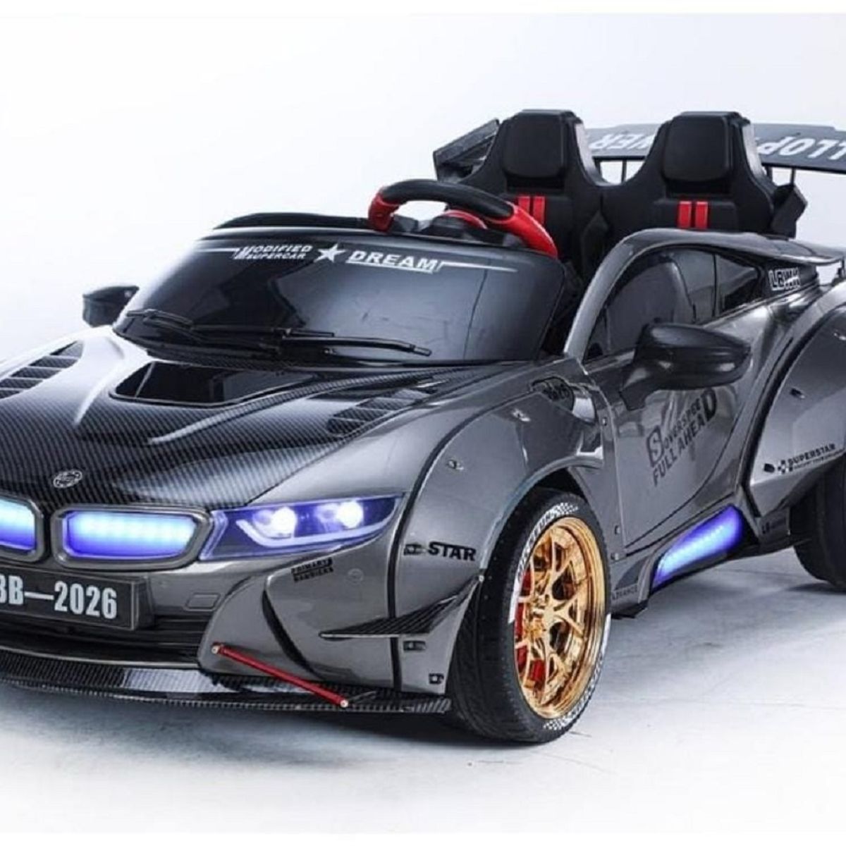 GENERICO - Carro Infantil Electrico Montable Niños Super Drifting 24 Voltios