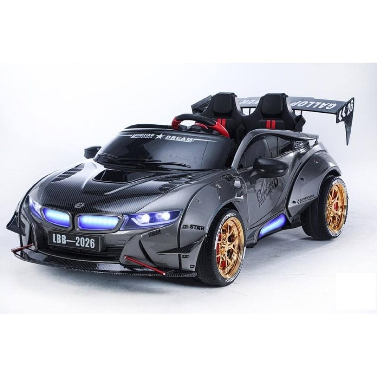 GENERICO - Carro Infantil Electrico Montable Niños Super Drifting 24 Voltios