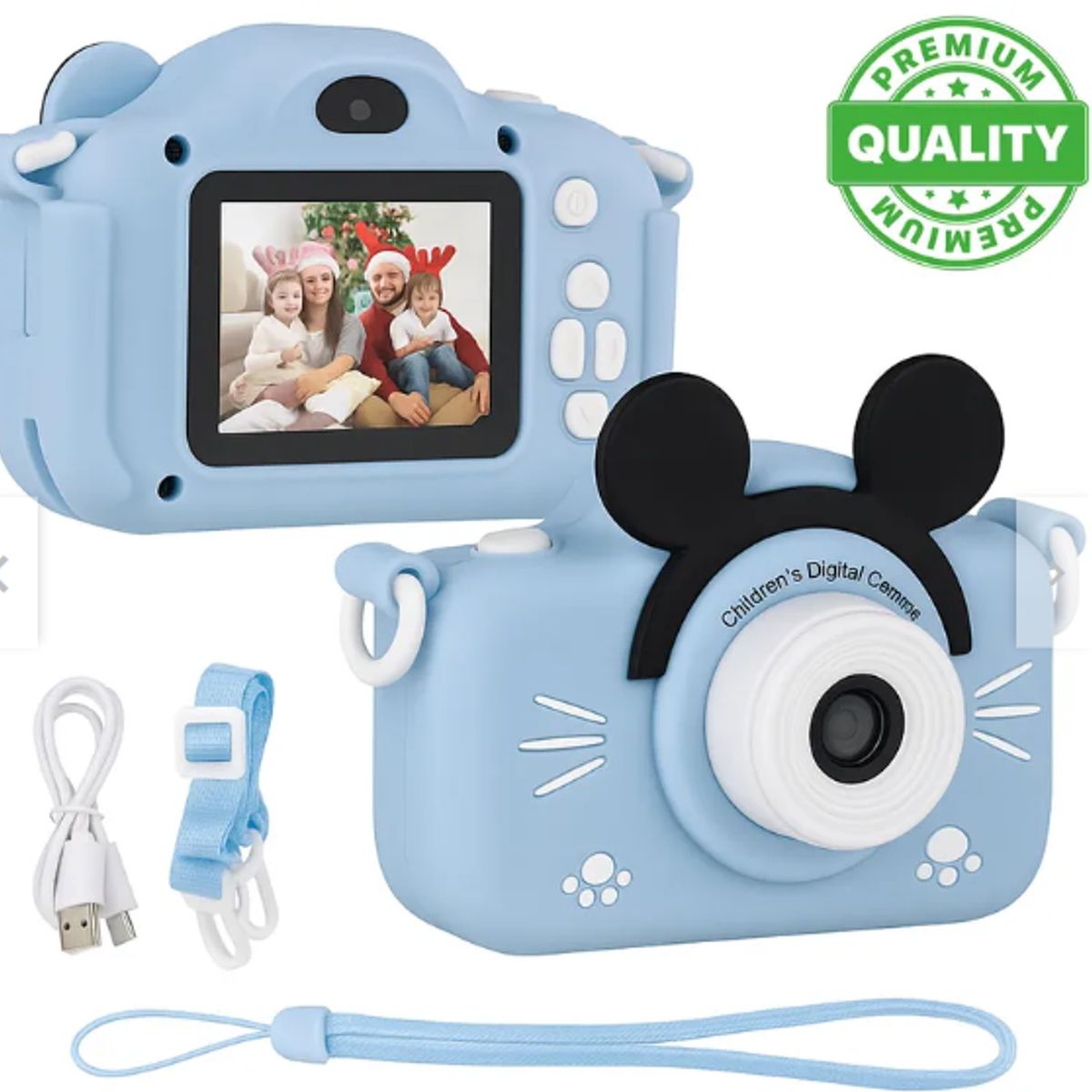 GENERICO - Camara Digital Para Niños Full Hd 1080p Fotografía Azul