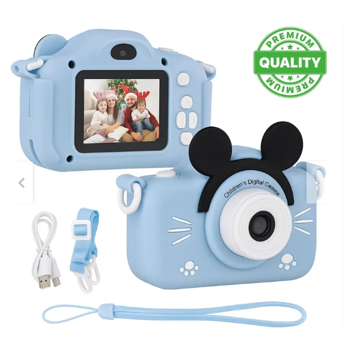 GENERICO - Camara Digital Para Niños Full Hd 1080p Fotografía Azul
