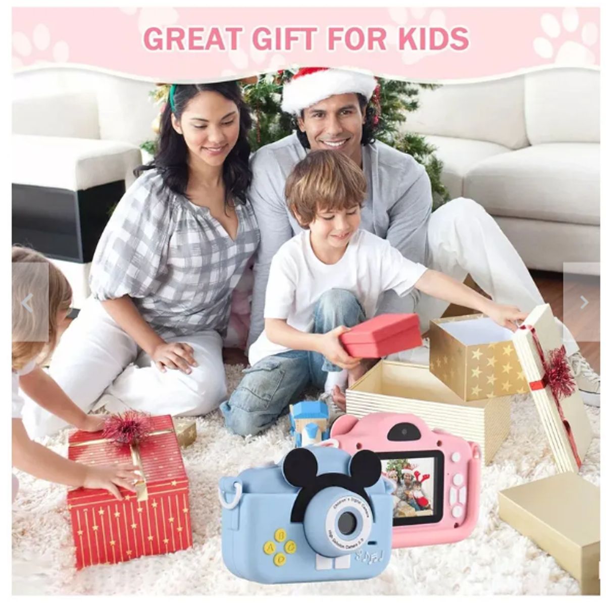 GENERICO - Camara Digital Para Niños Full Hd 1080p Fotografía Rosada