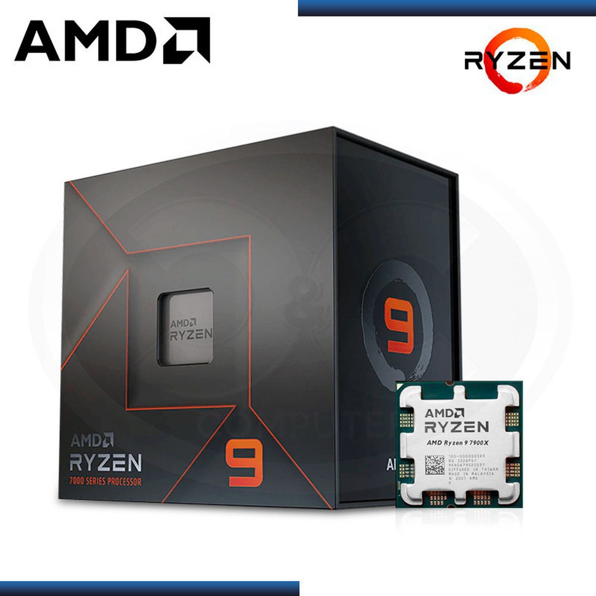 AMD - Procesador AMD Ryzen 9 RYZEN 9-7900X AM5 Arquitectura Zen 4