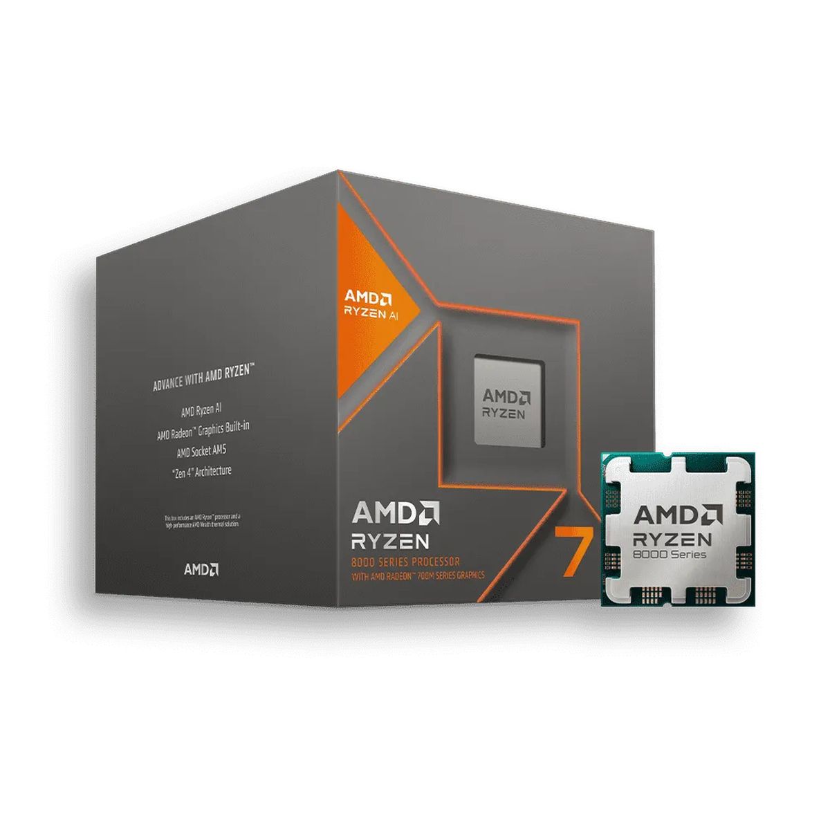 AMD - Procesador AMD Ryzen 7 RYZEN 7 8700G AM5 Potencia Integrada DDR5