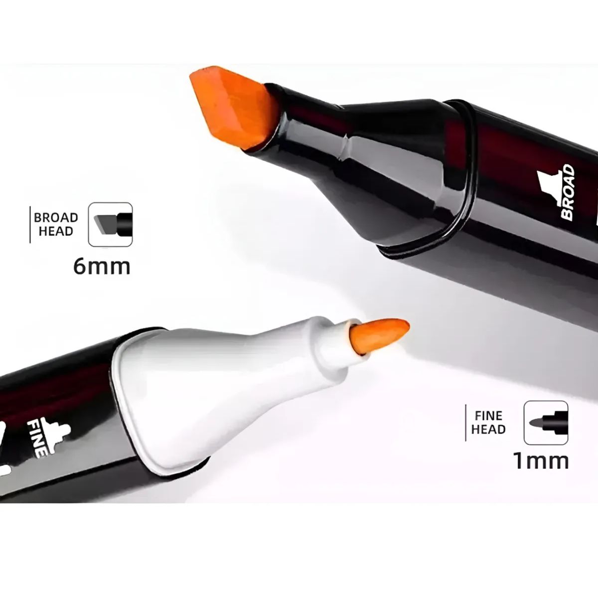 OEM - Marcadores Plumones Doble Punta 120 Colores + Estuche