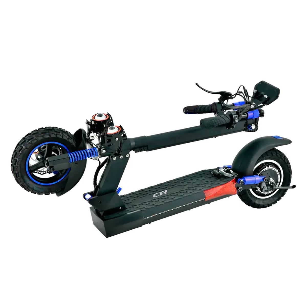 GENERICO - Patineta Eléctrica 800W CR Negro Verde