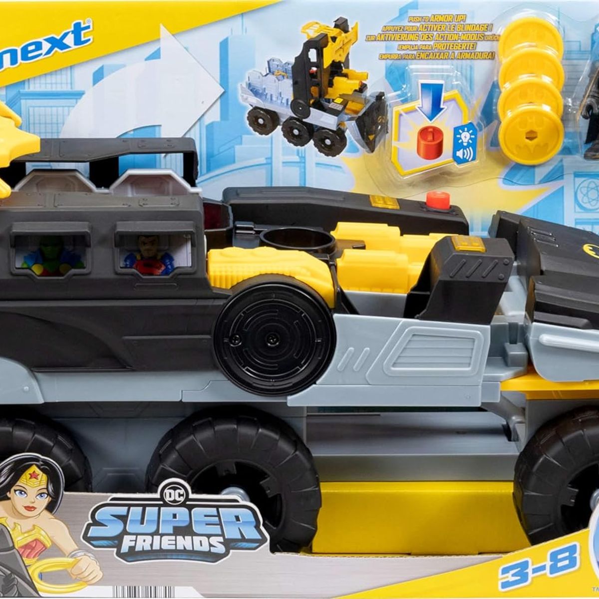IMAGINEXT - Figura Vehiculo Luces y Sonidos Imaginext DC Batman - Tanque transformable