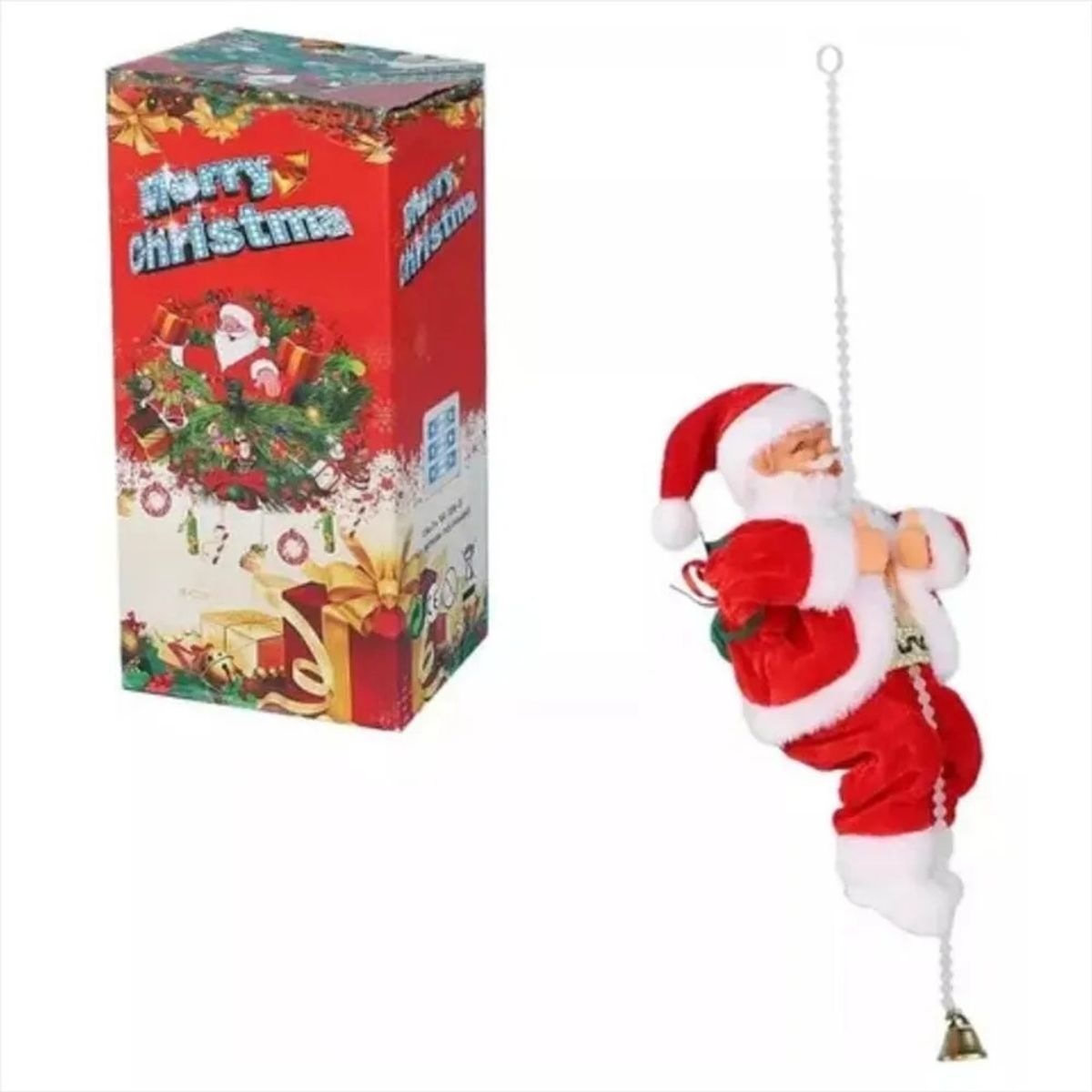 GENERICO - Papa Noel Santa Escalado Música Decoración Navidad