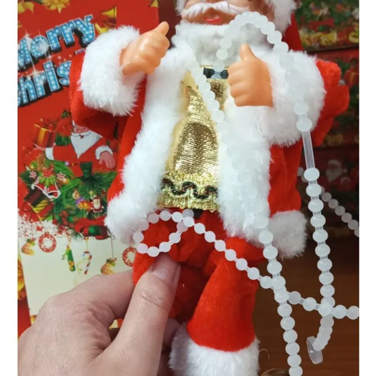 GENERICO - Papa Noel Santa Escalado Música Decoración Navidad