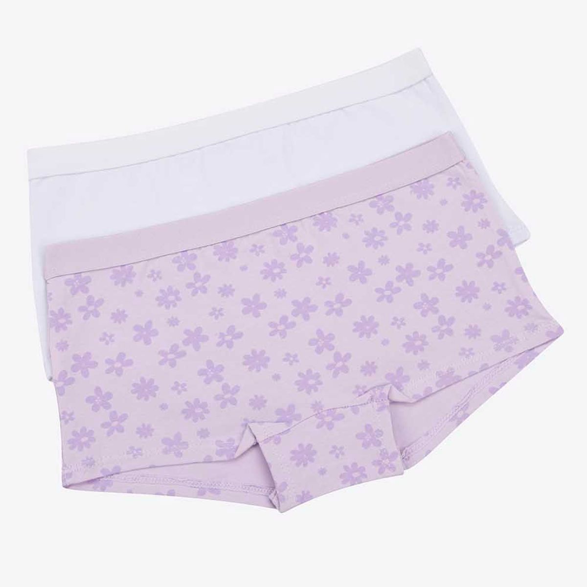LILI PINK - Boxer en algodón para niñas paquete x2