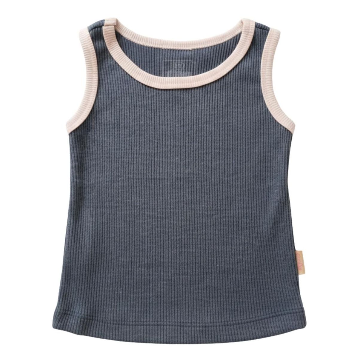 BIGBOYS - Crop Rib Combinado Azul Rosa Bebe Niña