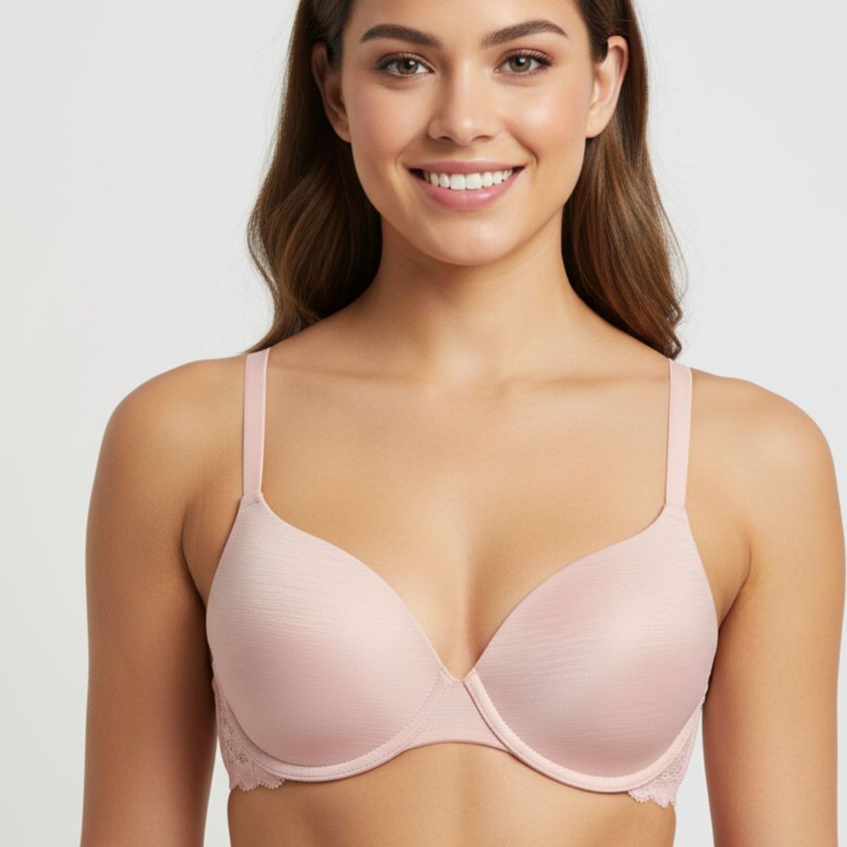 LILI PINK - Brasier en microfibra satinada paquete x2 cobertura media