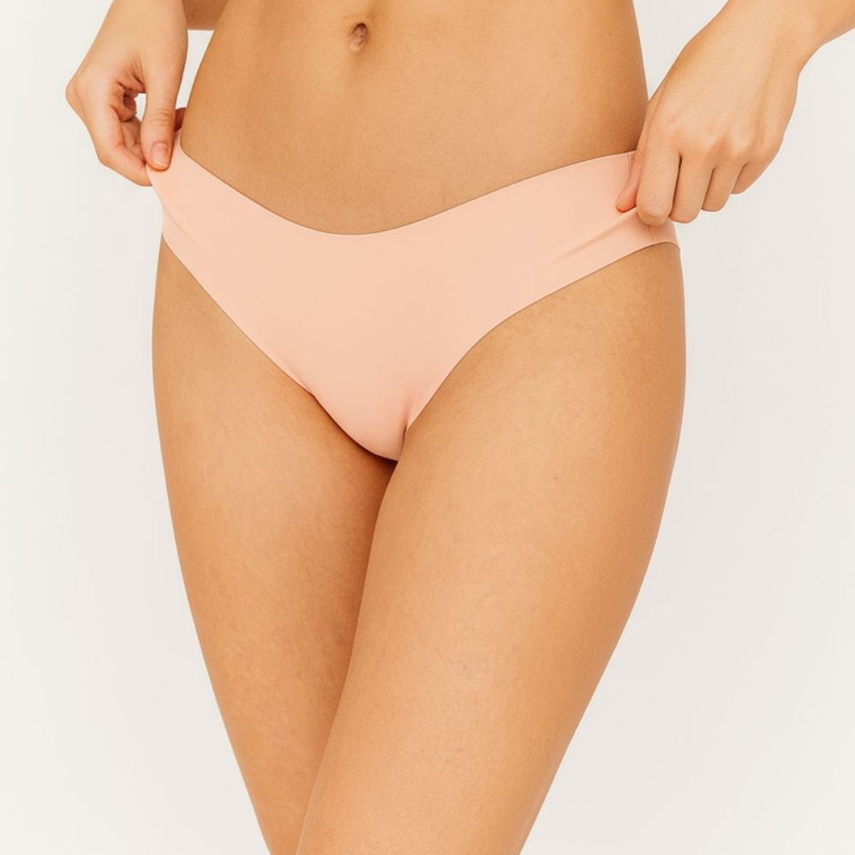 LILI PINK - Brasilera con corte al ras en algodón paquete x2