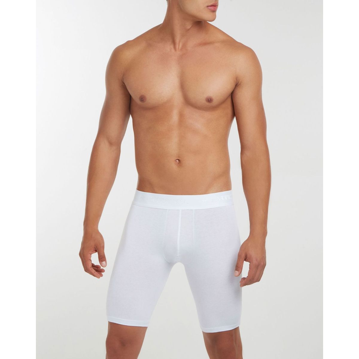 PATPRIMO - Boxer  De Diseño Largo En Lycra-Algodón X1 Para Hombre Blanco Patprimo