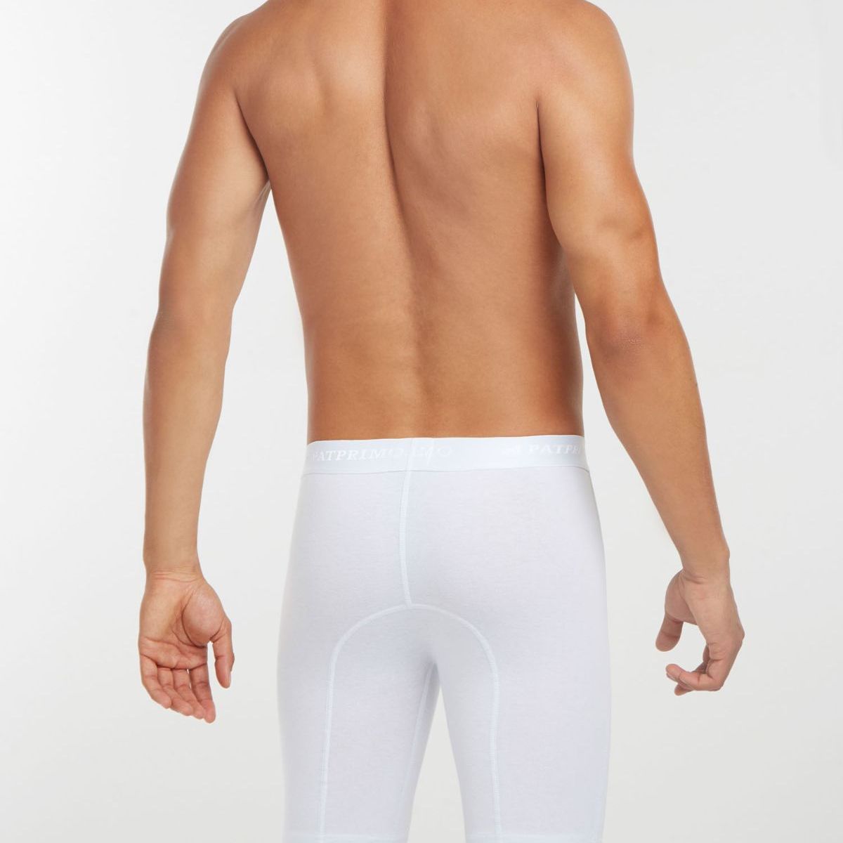 PATPRIMO - Boxer  De Diseño Largo En Lycra-Algodón X1 Para Hombre Blanco Patprimo