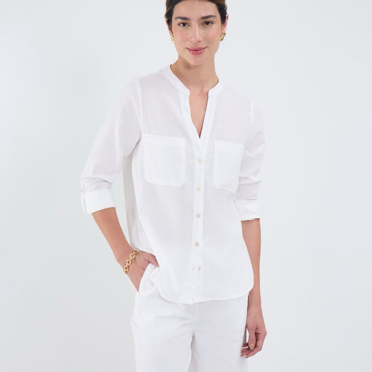 PATPRIMO - Blusa  Para Mujer Manga Larga Color Blanco Marca Patprimo #30123576