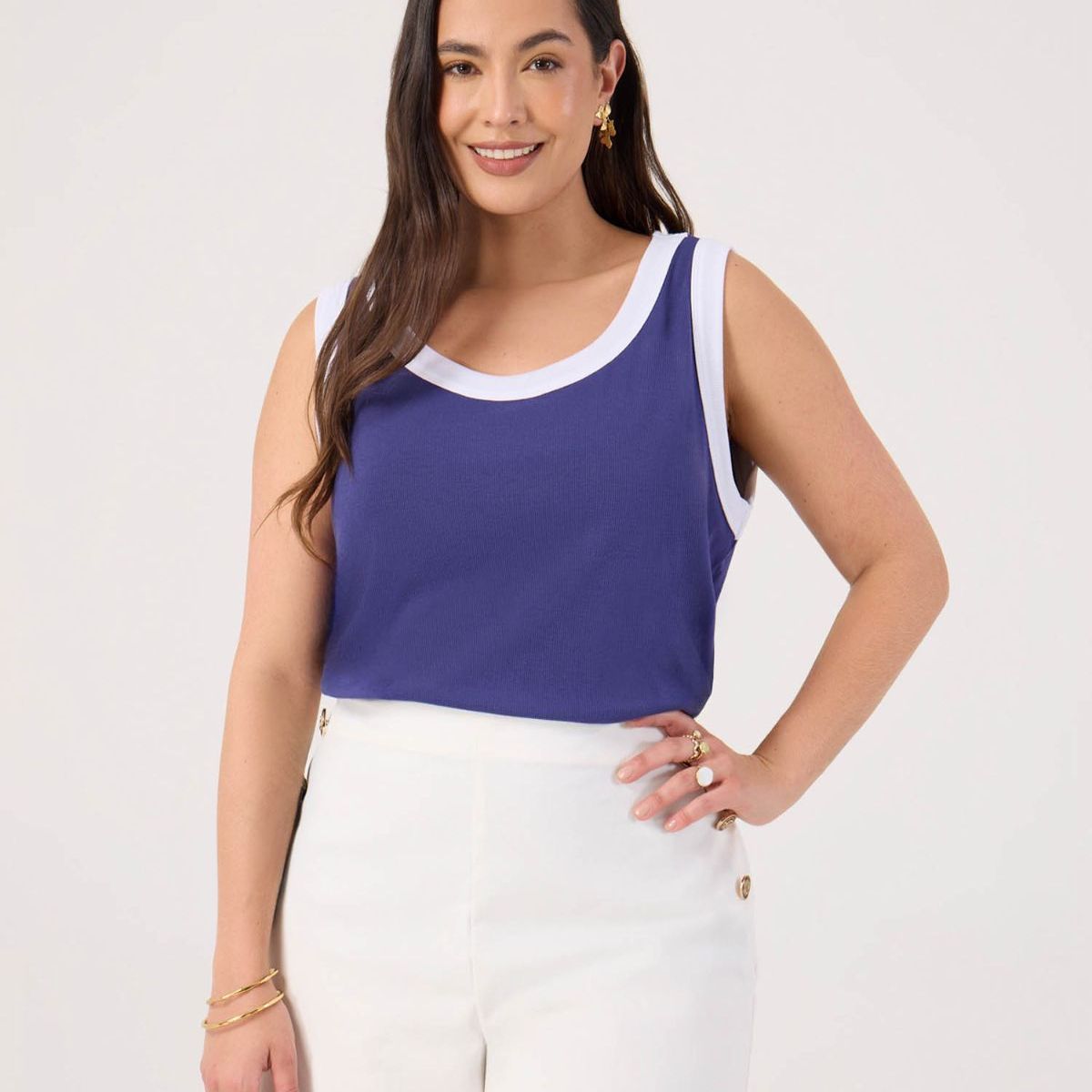 PATPRIMO - Camiseta De Mujer Manga Sisa Patprimo Color Azul #14091435