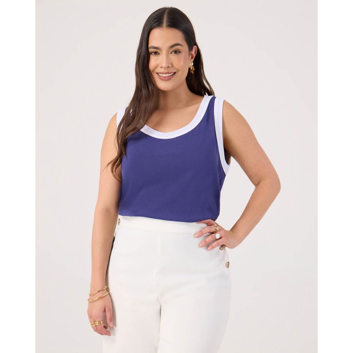PATPRIMO - Camiseta De Mujer Manga Sisa Patprimo Color Azul #14091435