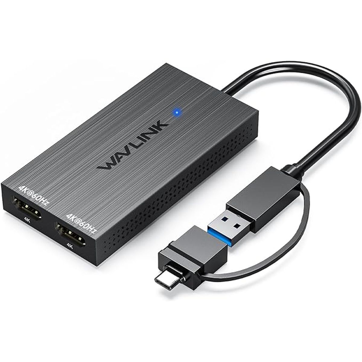 WAVLINK - Adaptador Wavlink USB 3.1 a HDMI Dual 4K DisplayLink compatible con Windows y macOS