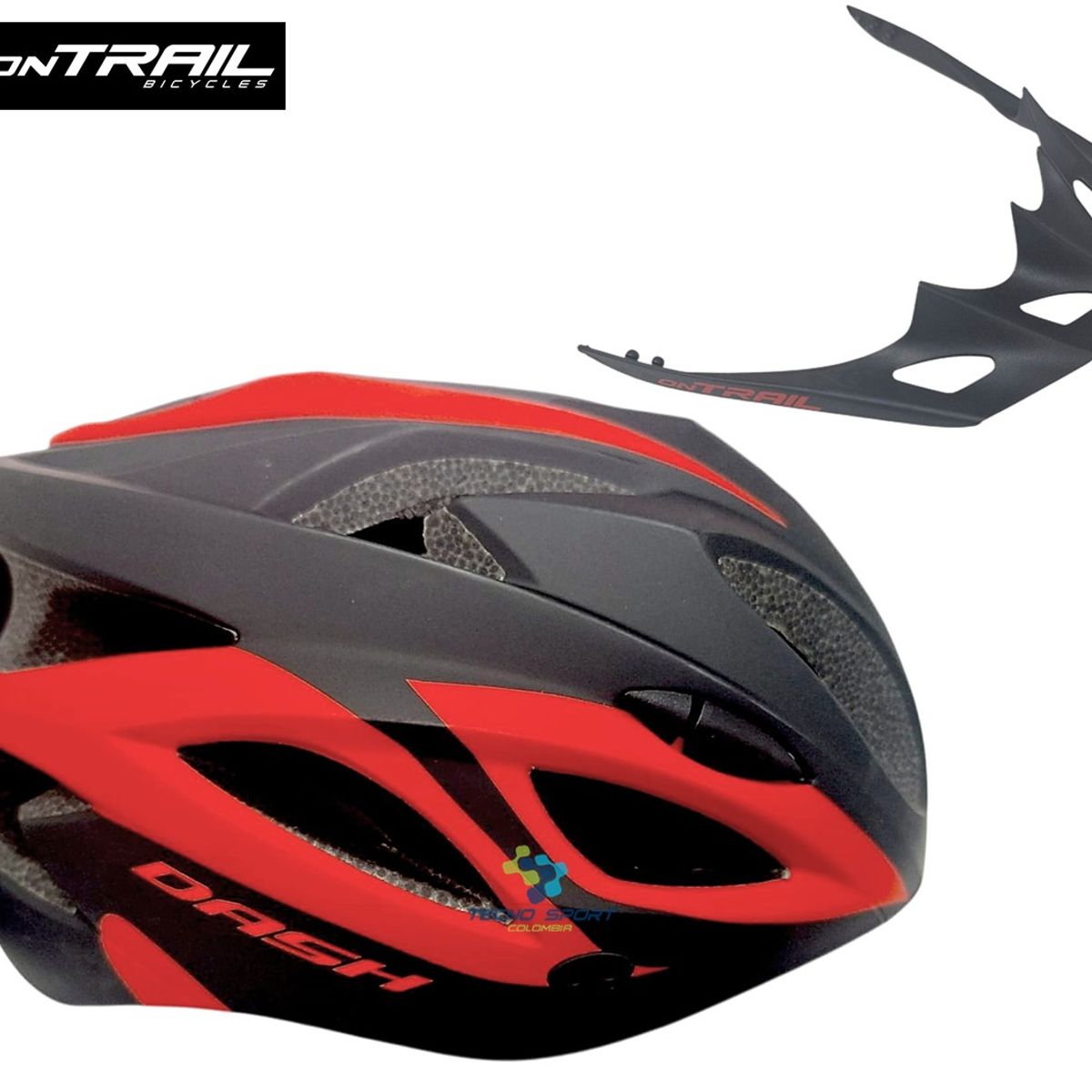 ON TRAIL - Casco Bicicleta + Guante Gel Ciclismo Mtb Ruta Patinaje