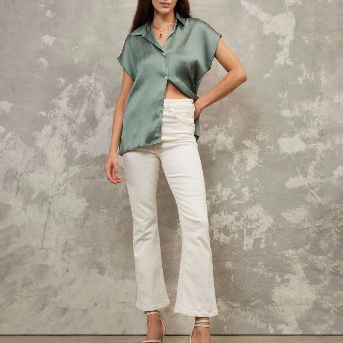PATPRIMO - Jean Para Mujer Marca Patprimo Color Beige En Algodón #3016