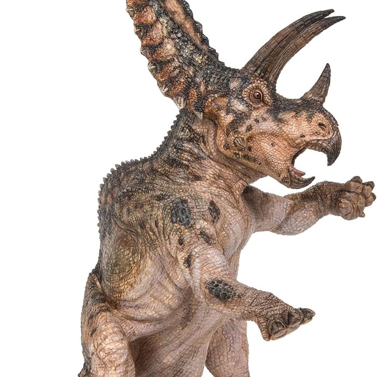 JUGANDO Y EDUCANDO - Figura Coleccionable Dinosaurio Pentaceratops Pintada A Mano